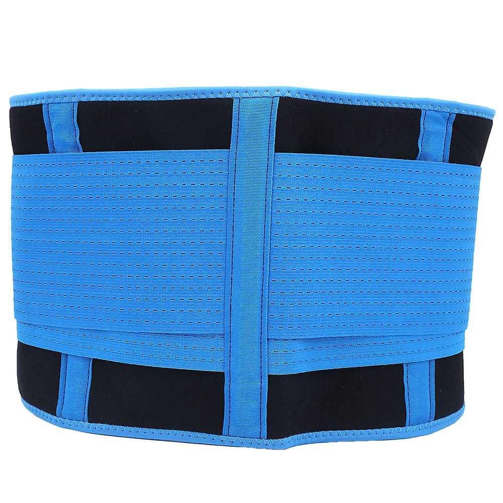 Breathable Mesh Support Exercise Belt Adjustable Waistband Fitness Waist Protectorblue L