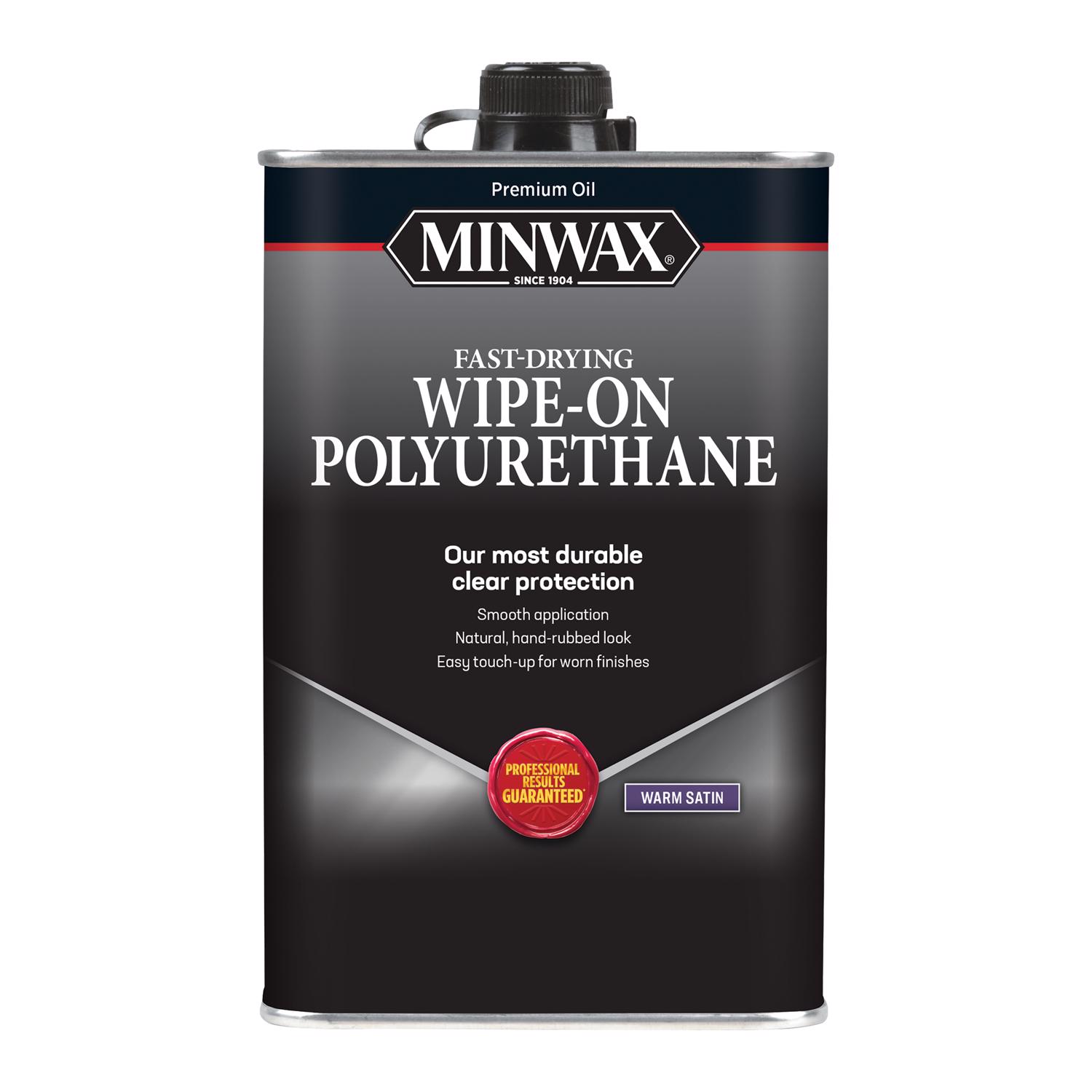 Minwax Wipe-On Poly Satin Clear Polyurethane 1 qt