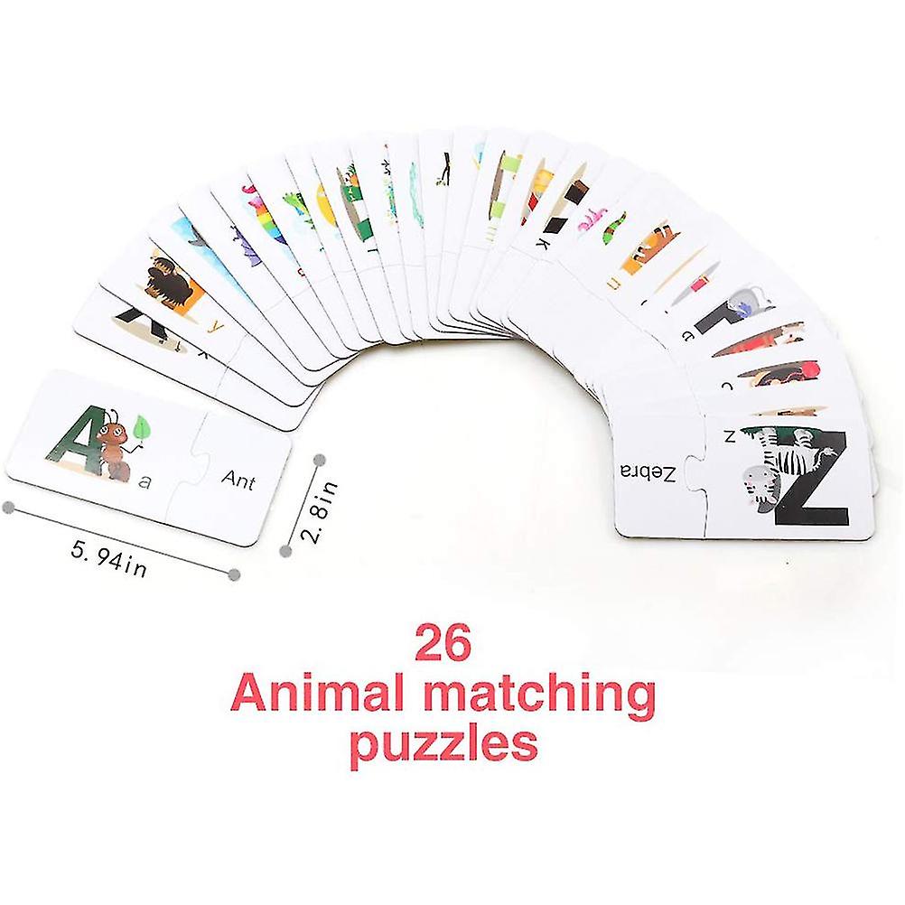 3 in 1 Counting Alphabet Flash Cards Kids Spelling Matching Learning Puzzles Preschool Gift