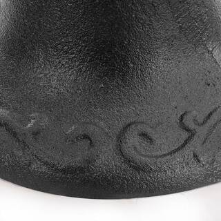 XtremepowerUS Black Large Antique Cast Iron Farmhouse Dinner Bell 90000-XPH1