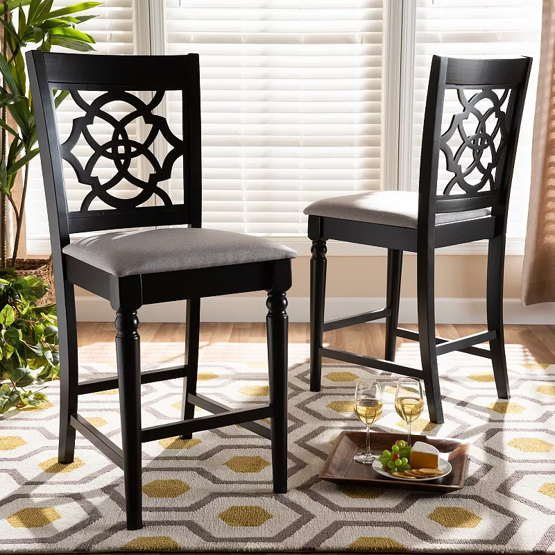 Baxton Studio Arden Counter Stool 2-piece Set