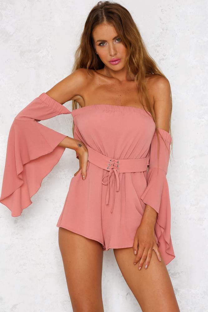 Happier With You Romper Blush