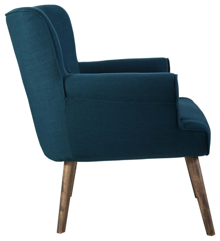 Andrea Azure Upholstered Armchair   Midcentury   Armchairs And Accent Chairs   by Peachtree Fine Furniture  Houzz