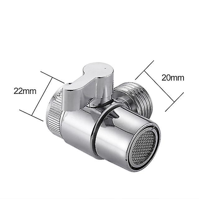 1 Piece Faucet Valve Reverser Sink Faucet Water Faucet Separator Adapter Bathroom Home Kitchen Supplies Reverser Crjjkoy