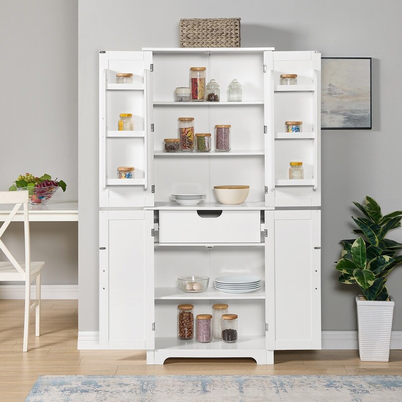 Cupboards  Freestanding Floor Storage Cabinets  Display Cabinets with open shelves