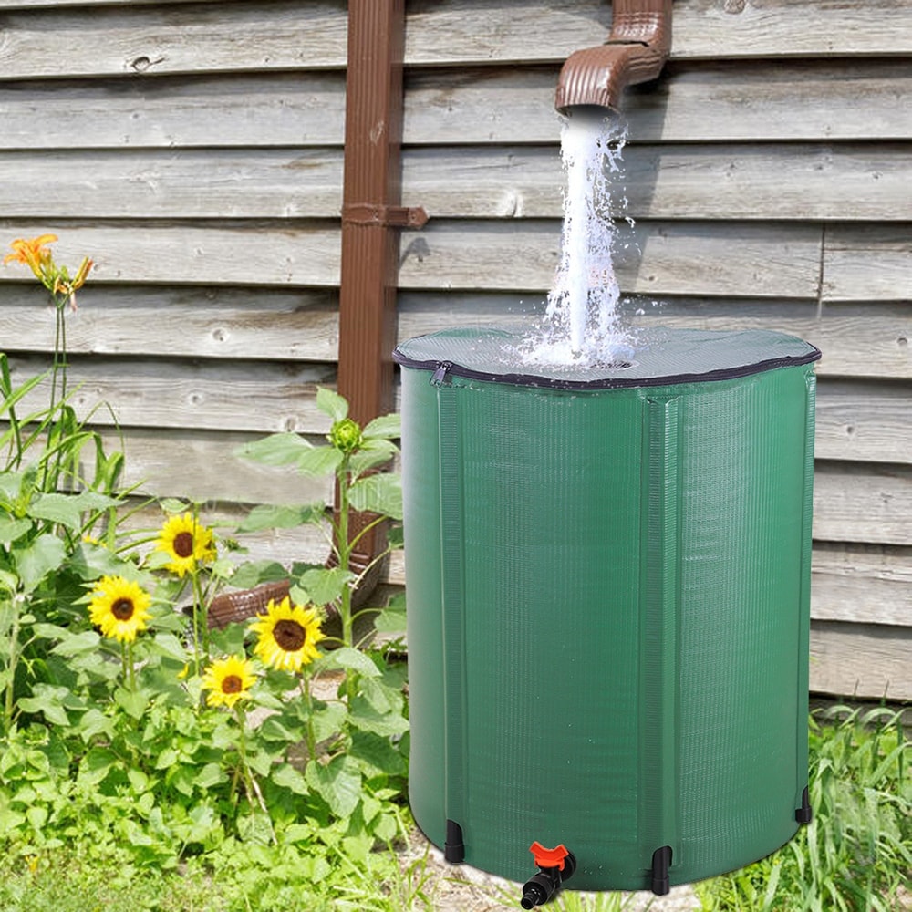 66 Gallon Folding Rain Barrel Water Collector   Small