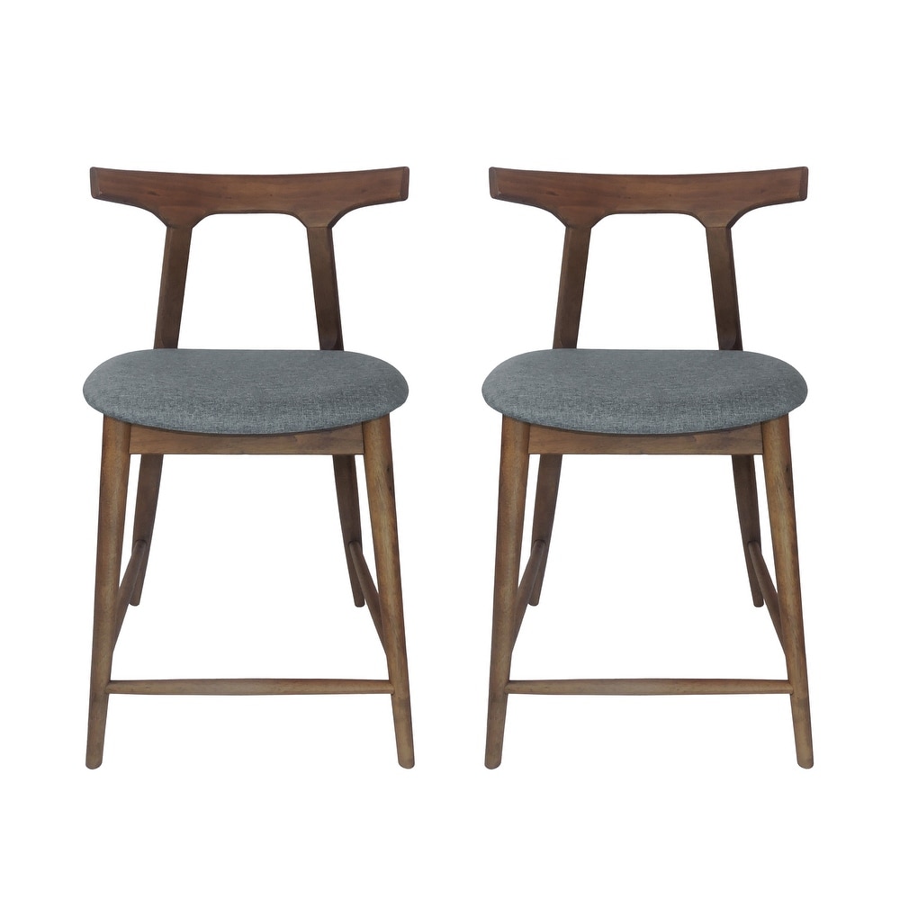 Mugo Upholstered 24.5 Inch Counter Stools by Christopher Knight Home