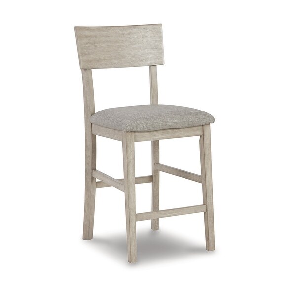 Signature Design by Ashley Waylowe Brown/Beige Upholstered Barstool (Set of 2) - 19