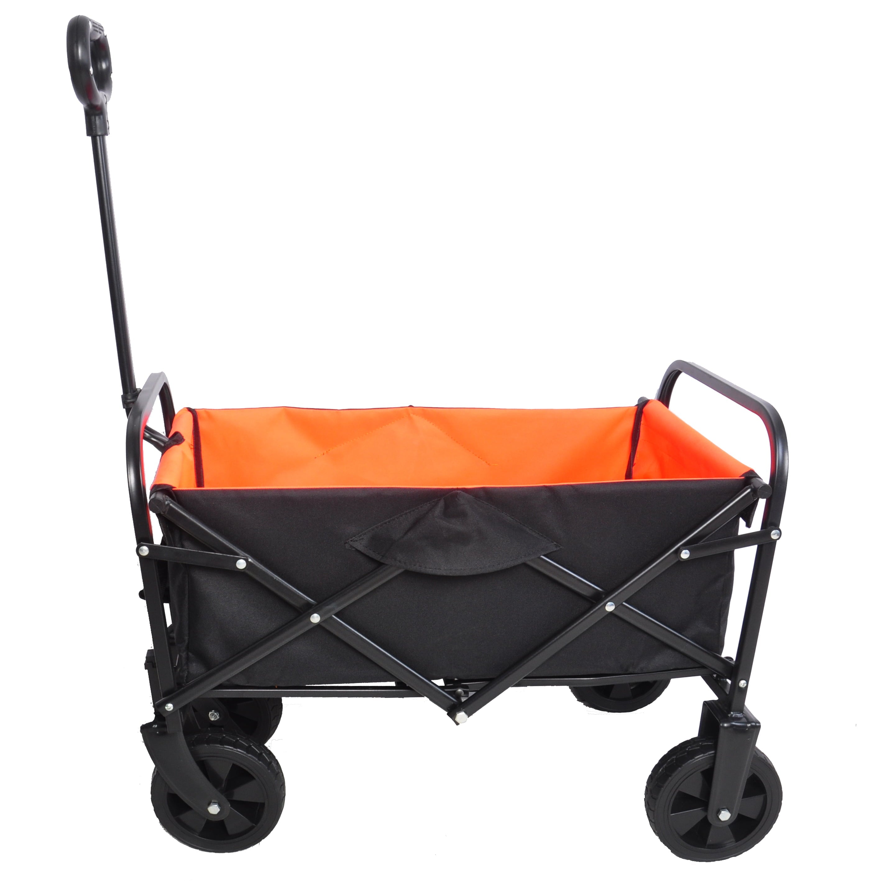 Collapsible Folding Utility Wagon Quad Compact Outdoor Garden Camping Cart Removable Fabric