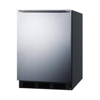 Summit Appliance 5.1 cu. ft. Mini Refrigerator in Stainless Steel with Freezer ADA Compliant CT663BKBISSHHAD