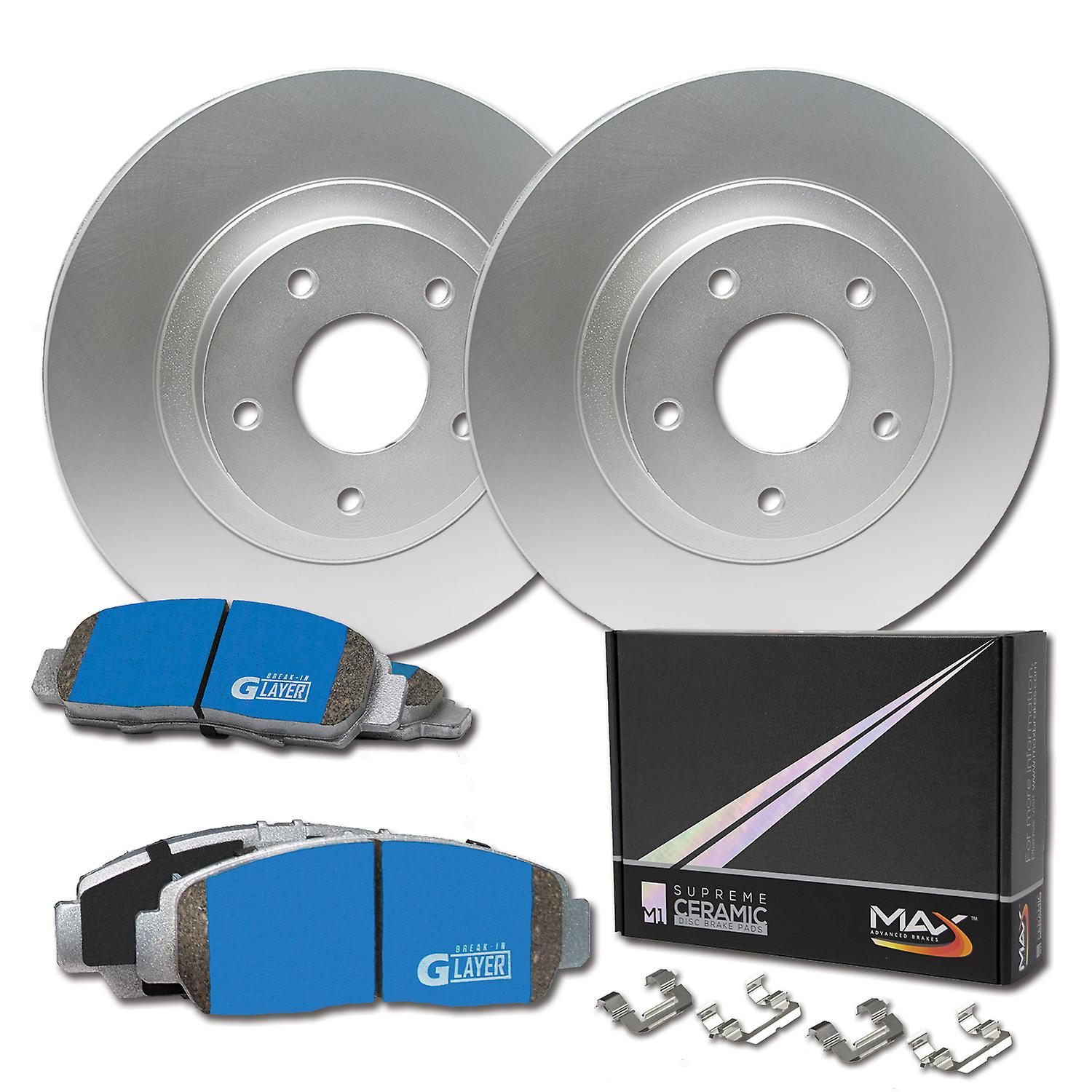 [R] Rotors w/M1 Ceramic Pads Geomet OE Brakes (2001 - 2007 Caravan Town Country)