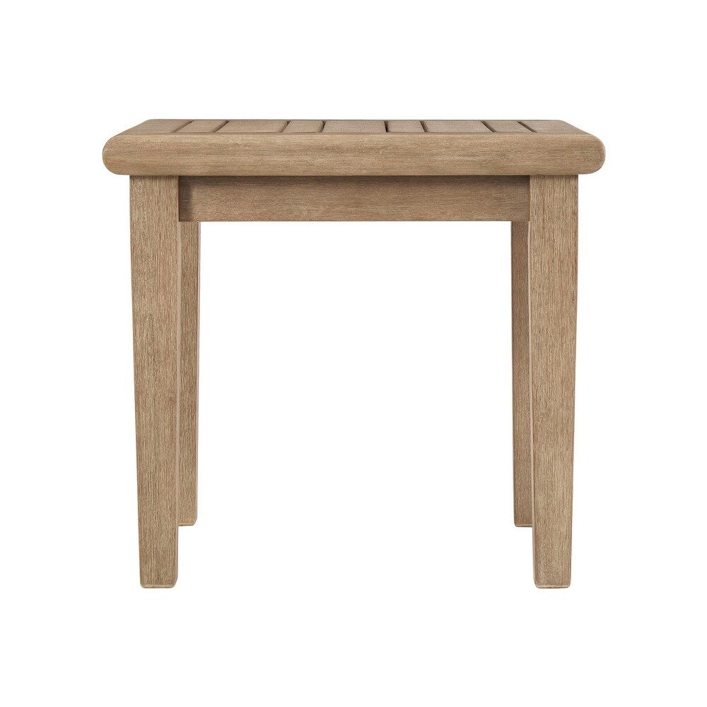 Signature Design by Ashley Gerianne Outdoor Brown Square End Table   24\