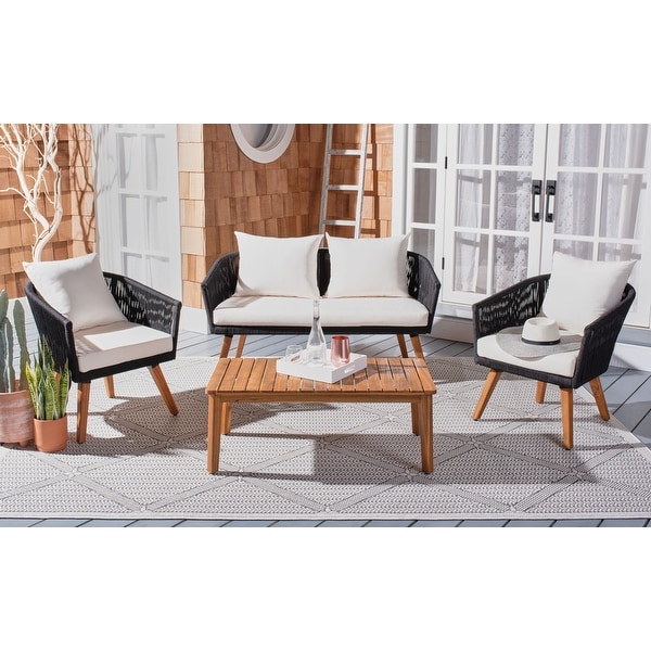 SAFAVIEH Outdoor Velso 4 Pc Living Set