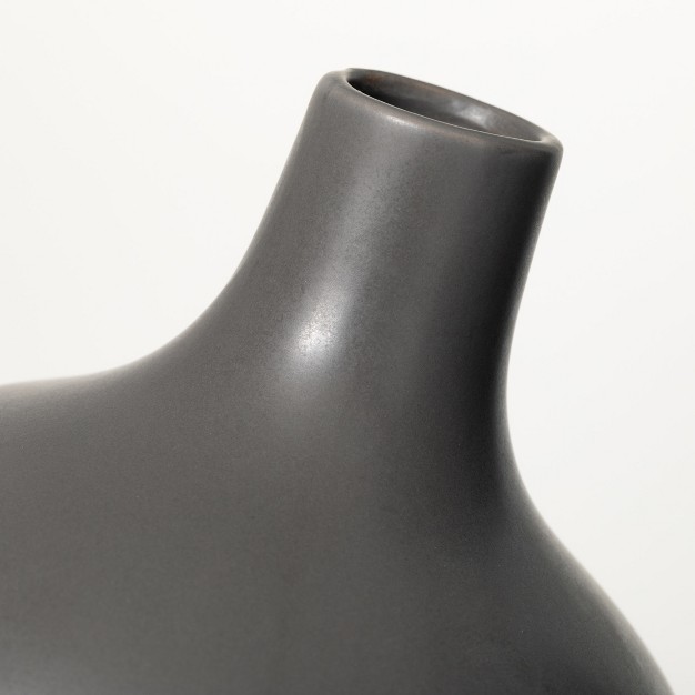 12 quot h Sullivans Matte Charcoal Jug Vase Gray