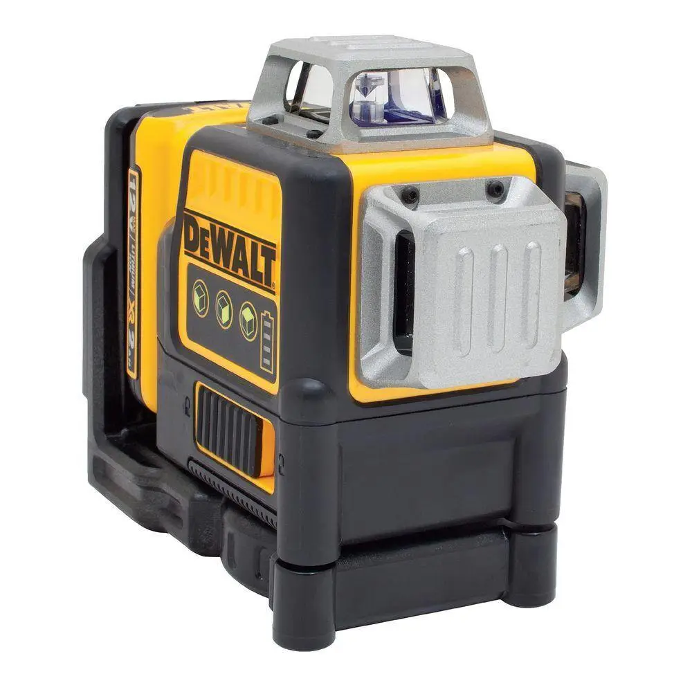 DW 12V MAX Lithium-Ion 100 ft. Green Self-Leveling 3-Beam 360 Degree Laser Level with 2.0Ah Battery Charger and Case DW089LG