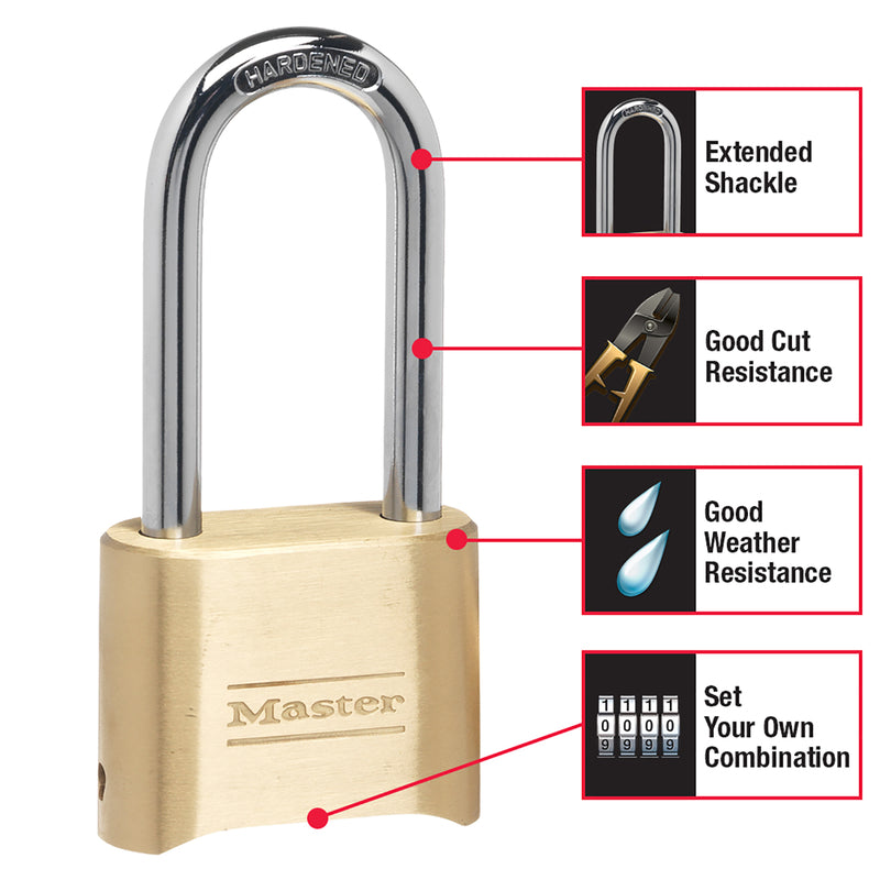 PADLOCK COMB 2-1/4