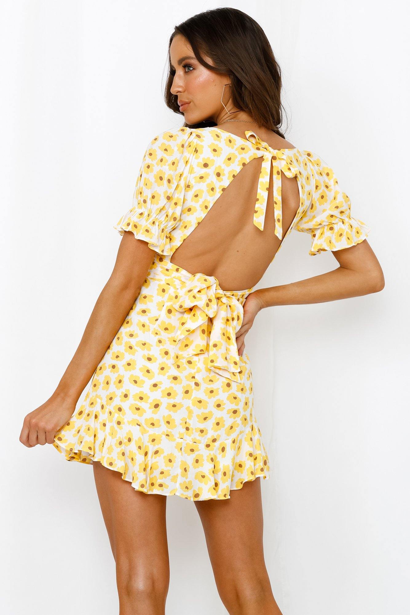 Long Road Dress Yellow