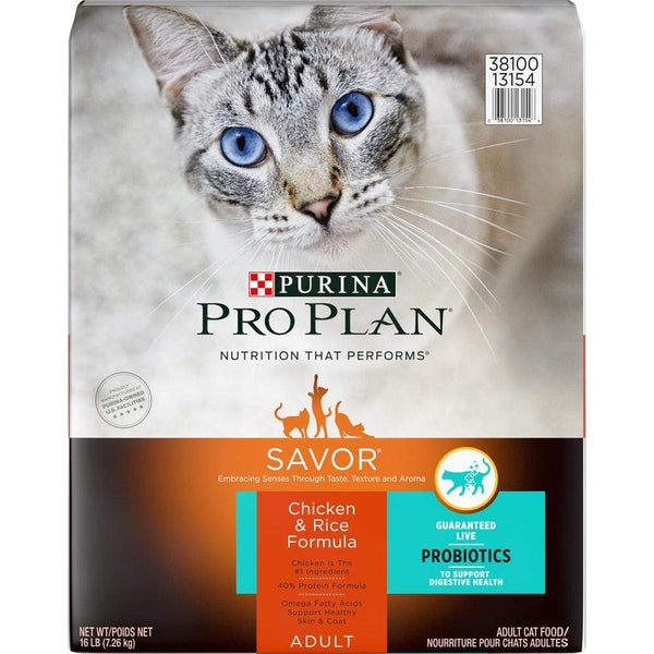 Purina Pro Plan Savor Chicken and Rice Formula Dry Cat Food