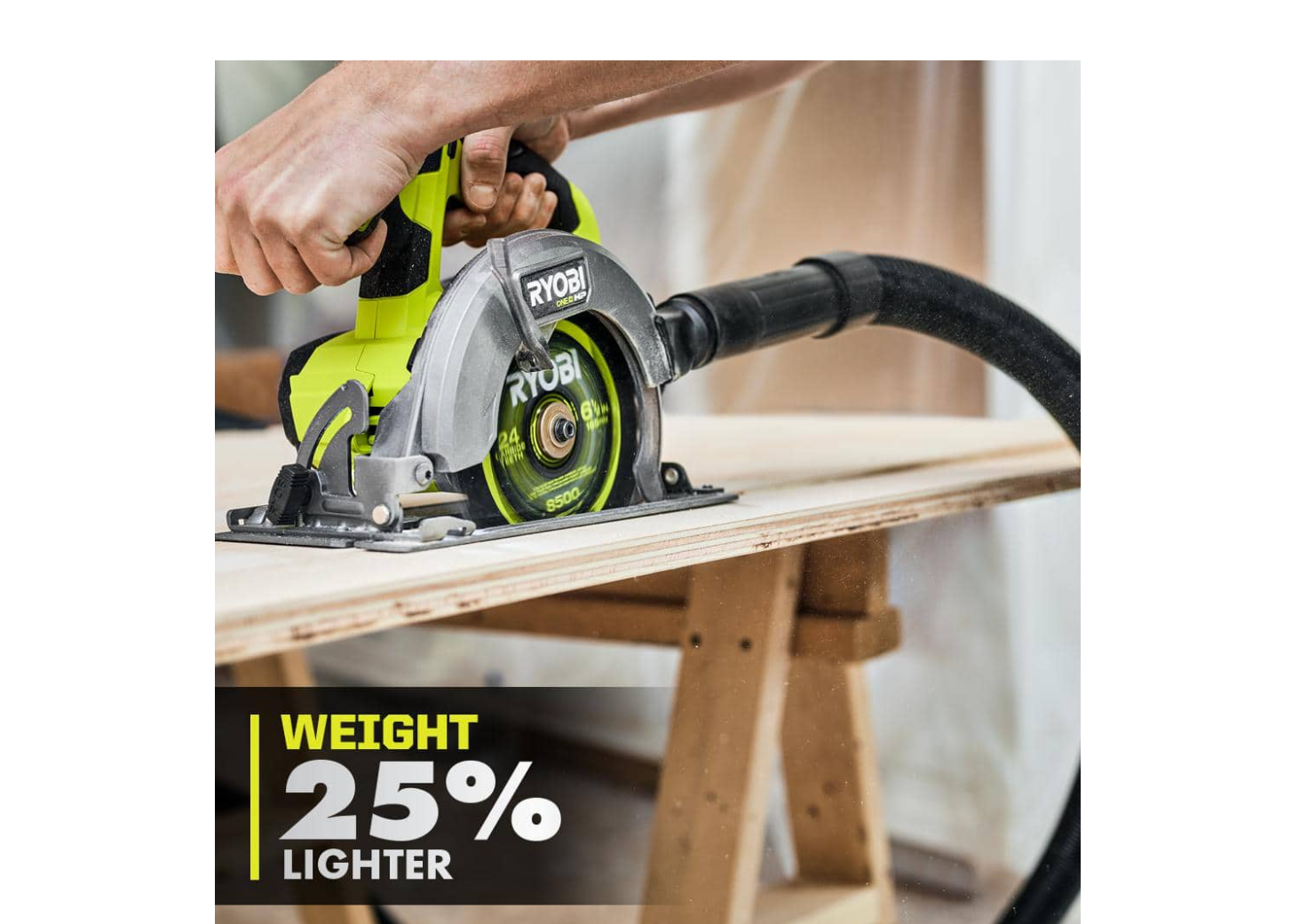 RYOBI PSBCS01B ONE+ HP 18V Brushless Cordless Compact 6-1/2 in. Circular Saw (Tool Only)