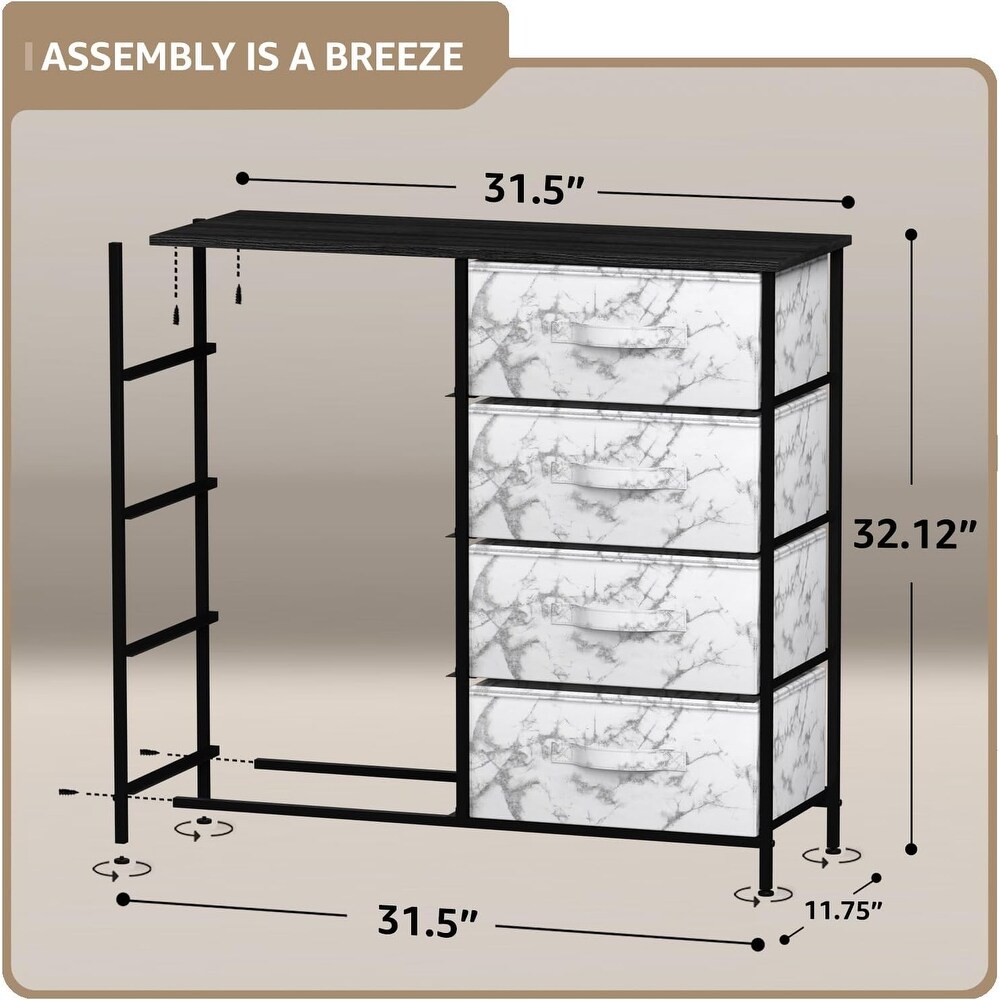 Dresser w/ 8 Drawers Furniture Storage Chest for Home  Bedroom