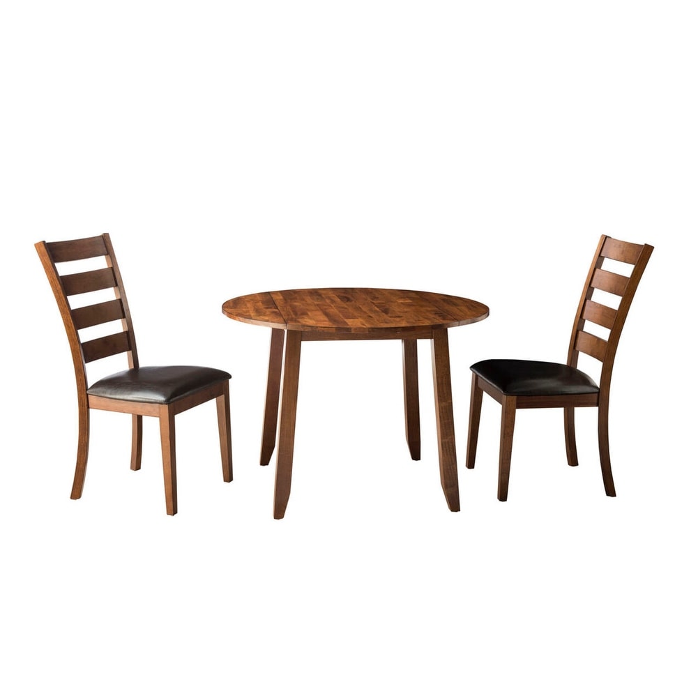 Kona Brandy Ladderback Brushed Brandy Dining Chairs (Set of 2)