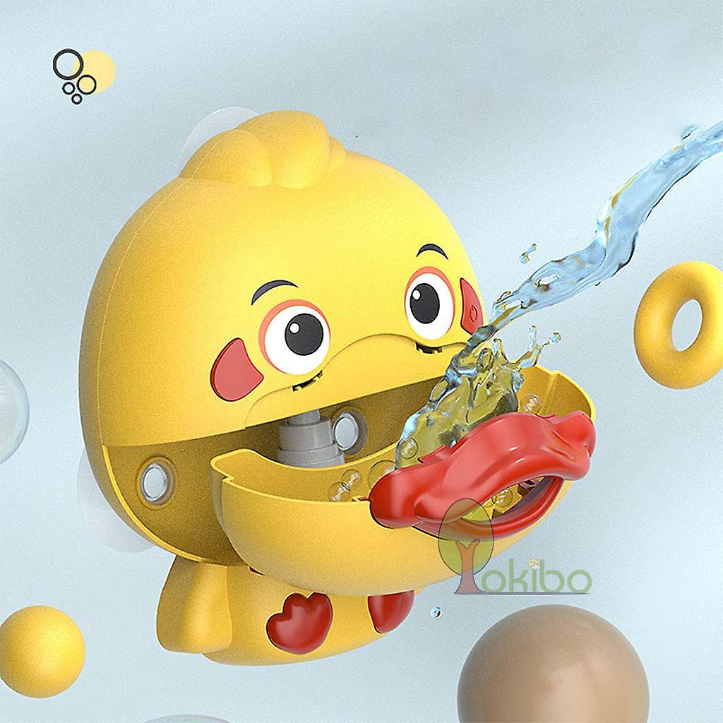 Baby Bath Toys Bubble Machine Duck Crabs Frog Music Kids Bath Toy Bathtub Automatic Bubble Maker Baby Bathroom Toy For Children