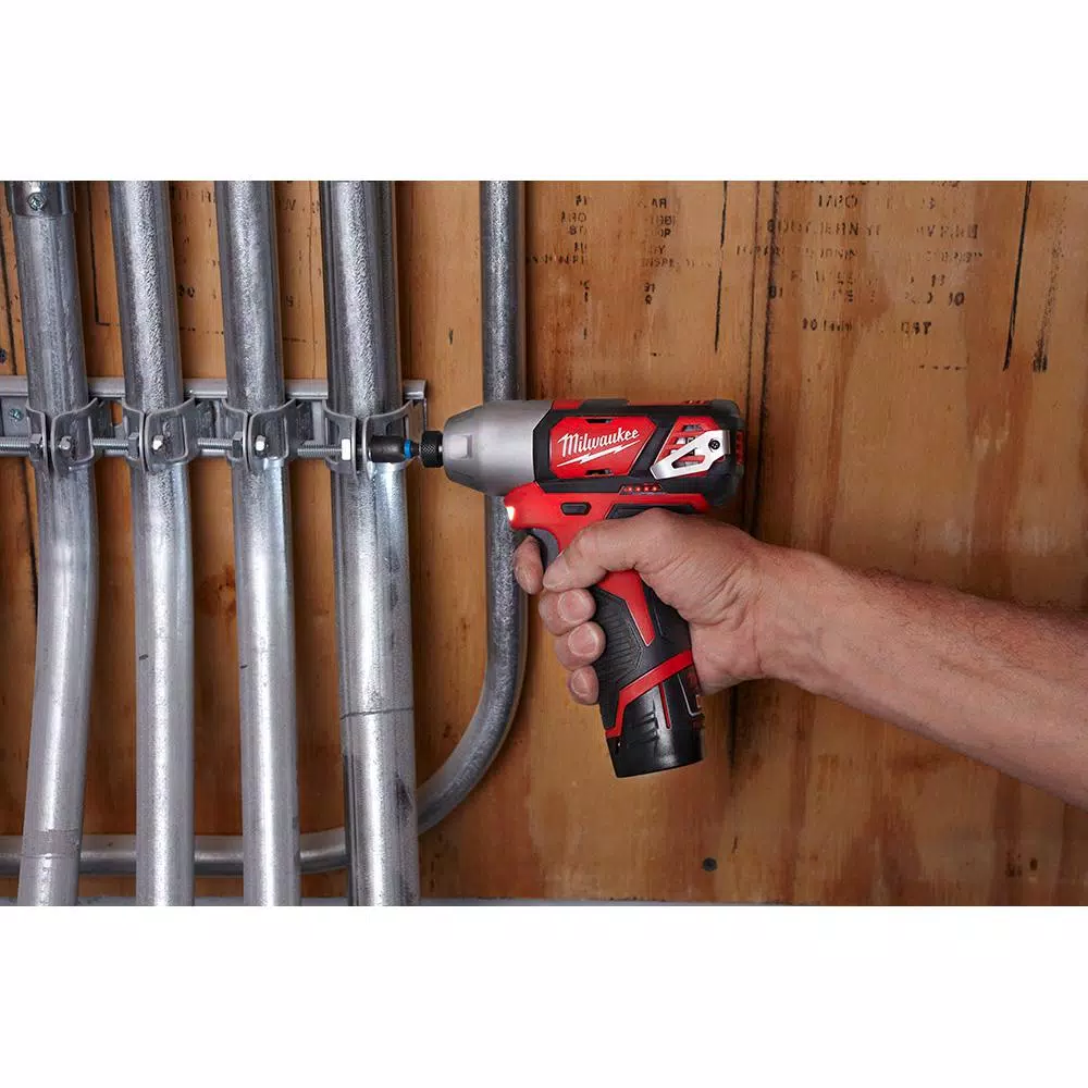 Milwaukee M12 12-Volt Lithium-Ion Cordless 1/4 in. Hex Impact (Tool-Only) and#8211; XDC Depot