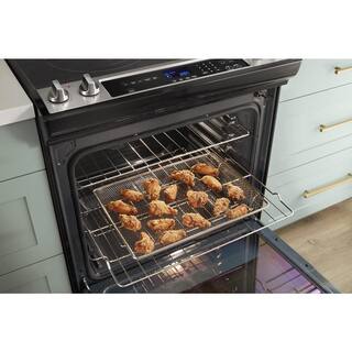 Whirlpool 6.4 cu. ft. Single Oven Electric Range with Air Fry Oven in Fingerprint Resistant Stainless Steel WEE745H0LZ