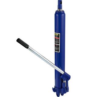 VEVOR 8-Tons (17363 lbs.) Blue Hydraulic Long Ram Jack Manual Cherry Picker with Single Piston Pump Clevis Base and Handle ZGYYQJDLSDG8TK6M6V0