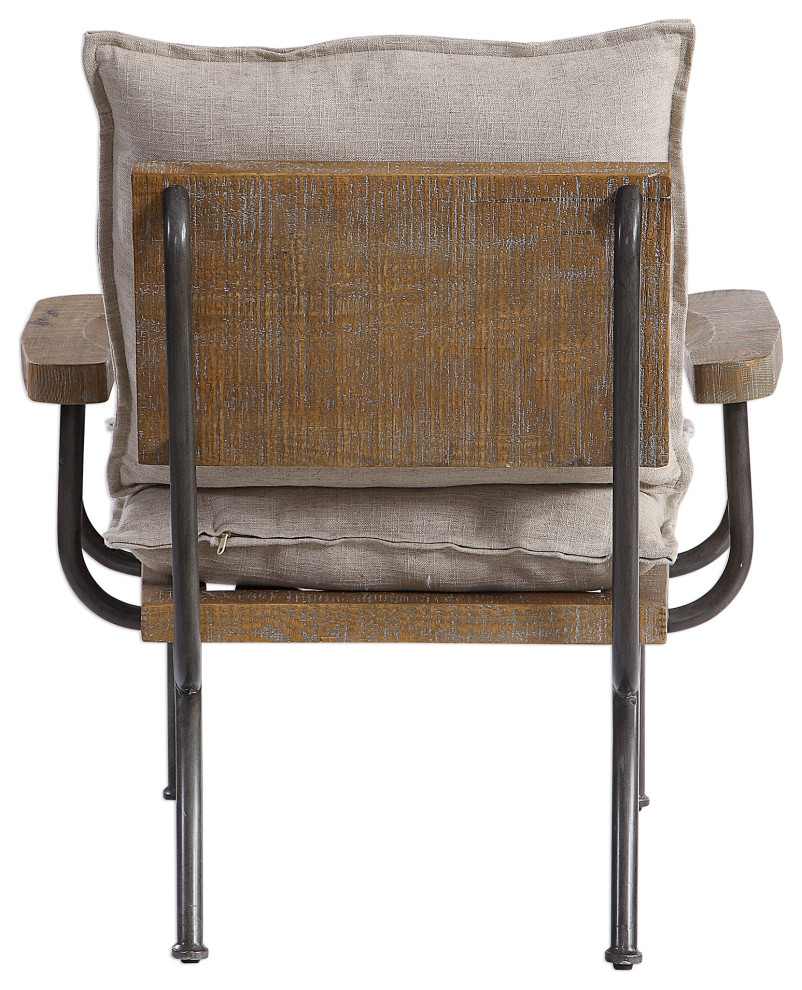 Uttermost Declan Industrial Accent Chair   Modern   Armchairs And Accent Chairs   by Zin Home  Houzz