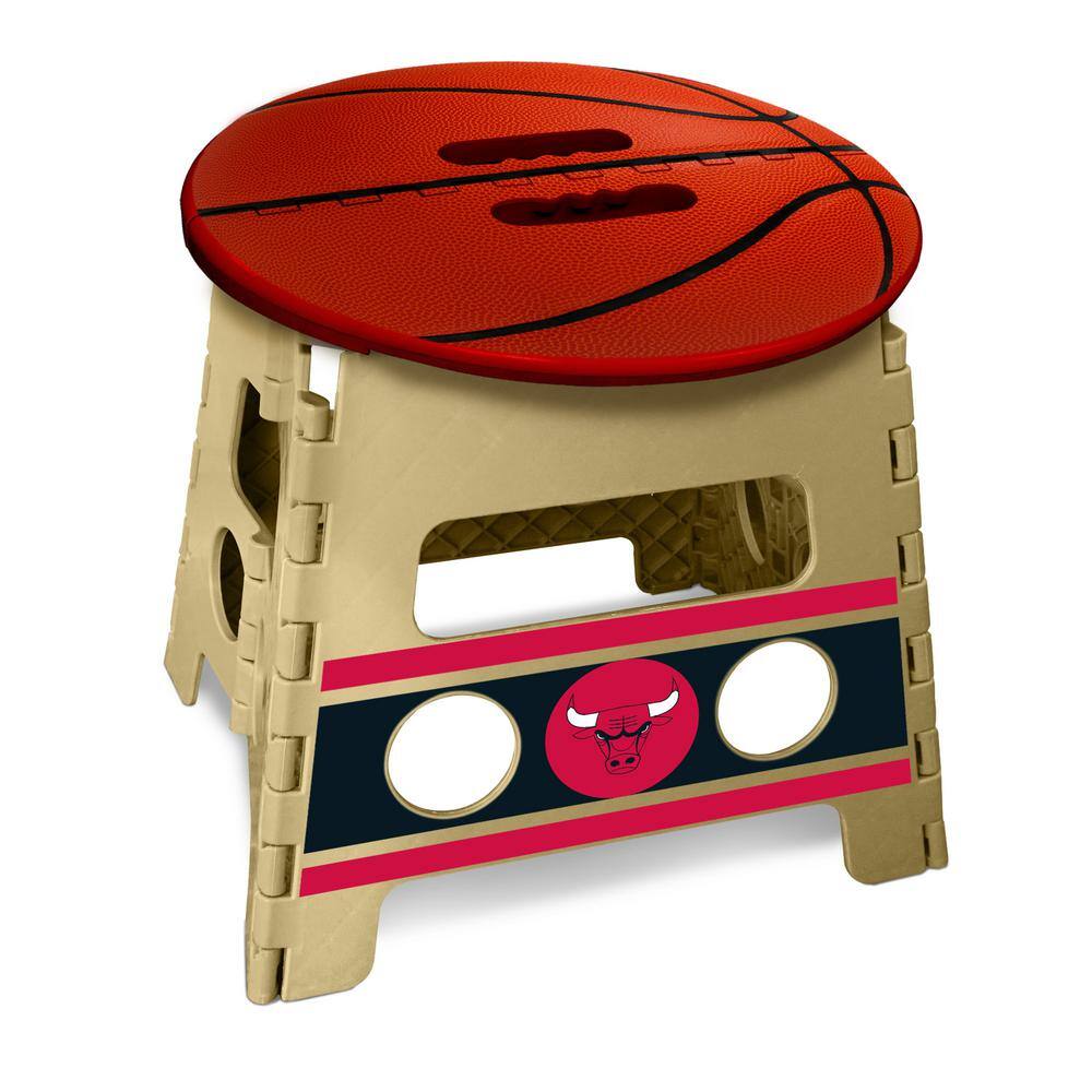 FANMATS NBA Chicago Bulls Plastic Folding Step Stool 24397