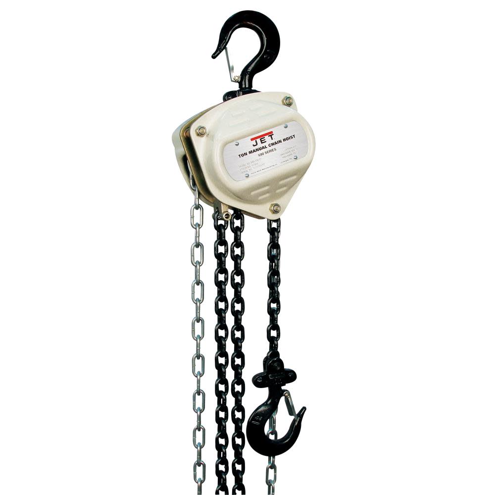 JET S90-200-15 2-Ton Hand Chain Hoist with 15 Ft. Lift 101931 from JET