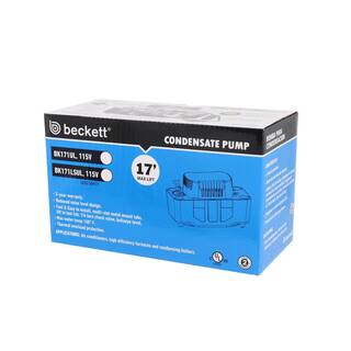 BECKETT BK171UL 115 Volt Automatic Medium Condensate Removal Pump with Safety Switch BK171UL