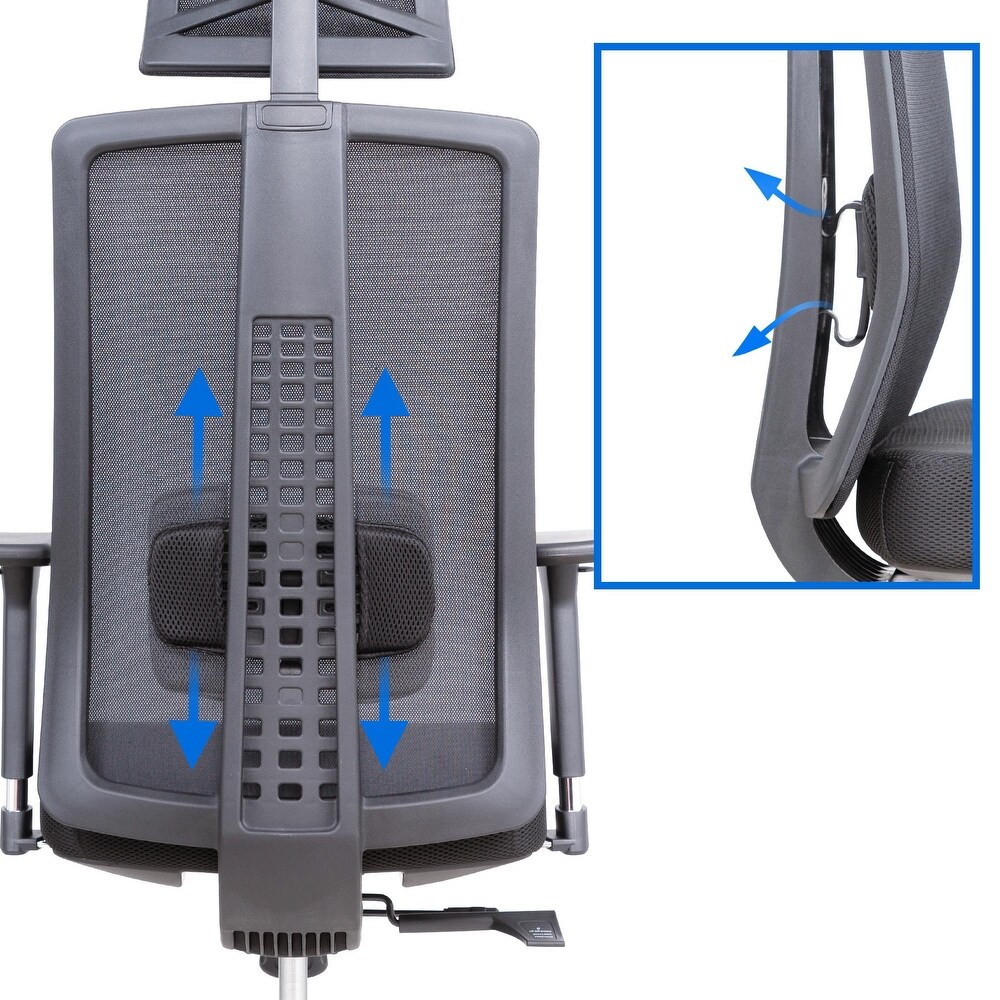 Lanbo Ergonomic Swivel Office Chair Adjustable Lumbar Support Desk Chair with Breathable Mesh