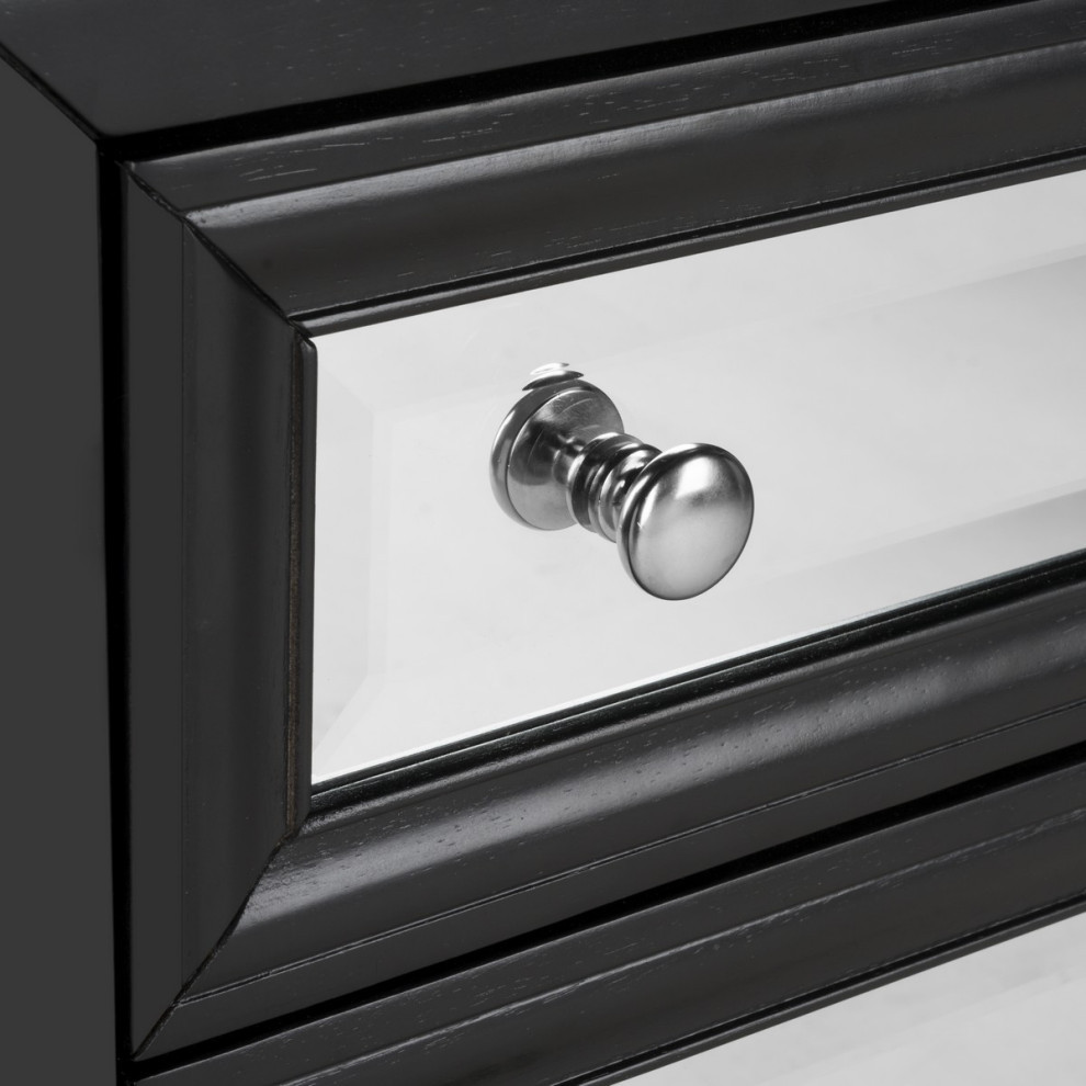 Lauren 3 Drawer Chest Black   Modern   Accent Chests And Cabinets   by Virgil Stanis Design  Houzz