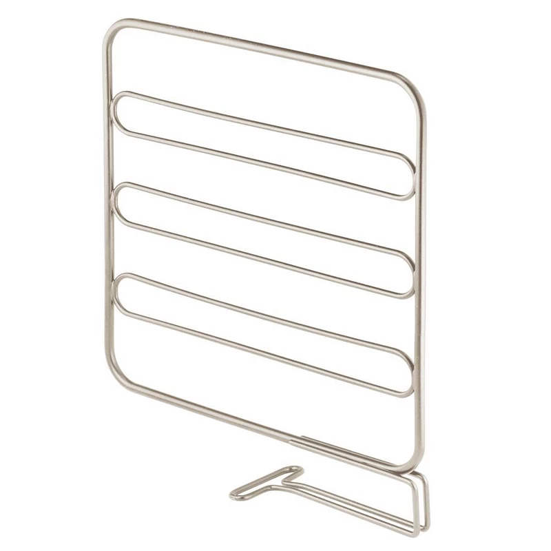 mDesign Versatile Metal Wire Closet Shelf Divider and Separator， 4 Pack