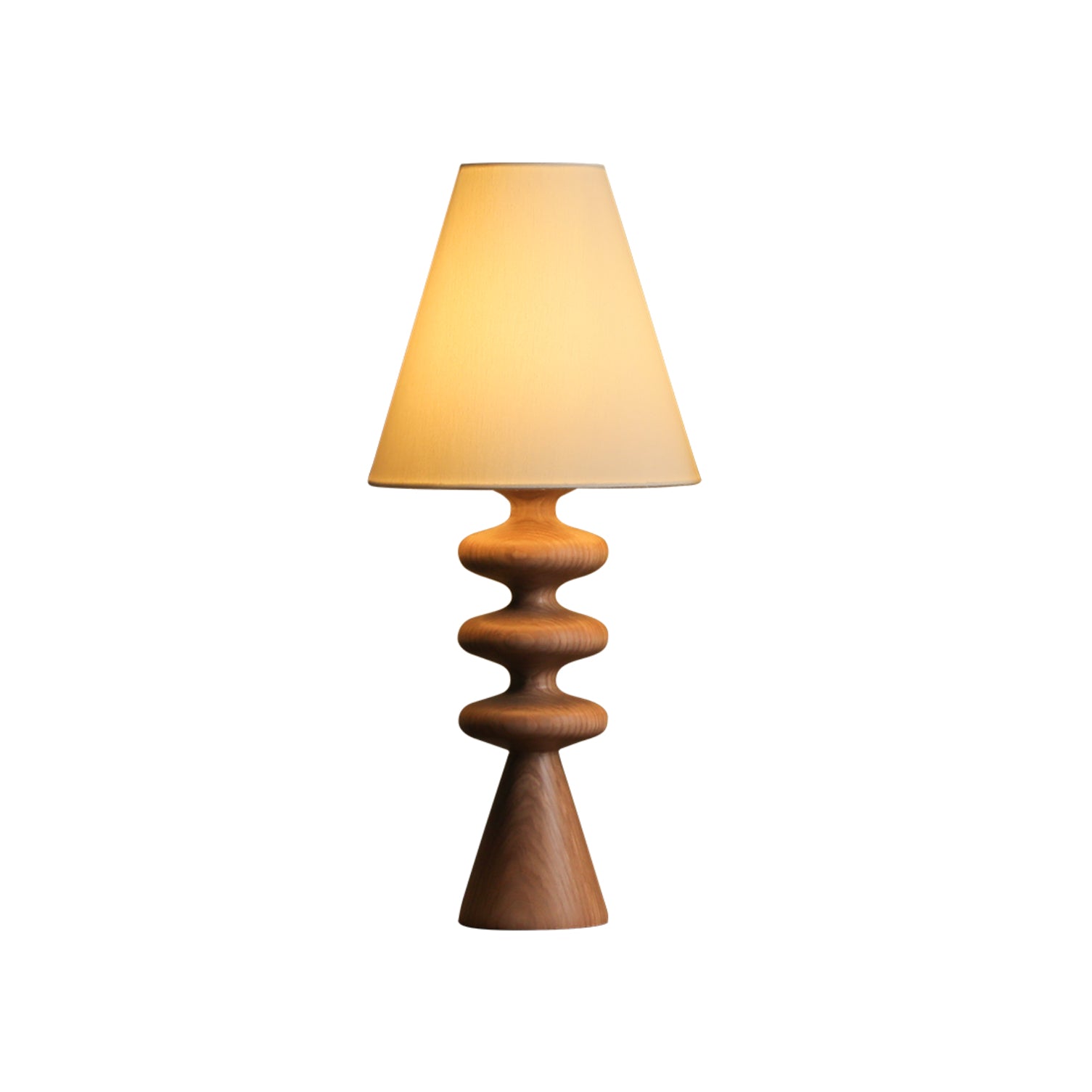 Ripple Wood Table Lamp