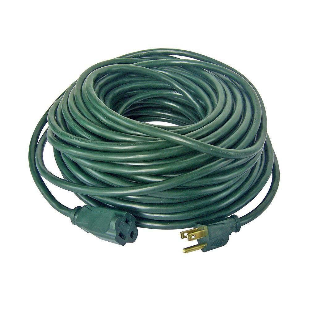 HDX 100 ft. 163 IndoorOutdoor Extension Cord Green AW62665