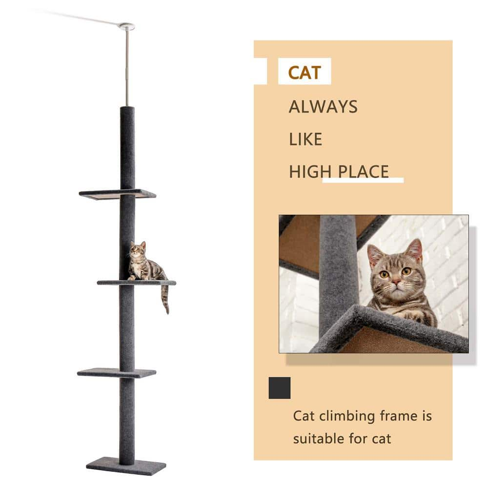 Foobrues Pet Cats Scratching Posts and Trees Crawler Cat Tree PSL-23170291