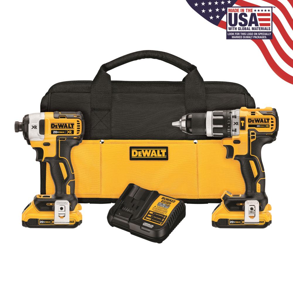 DW 20V MAX XR Hammer Drill and Impact Driver Combo Kit DCK287D2 from DW