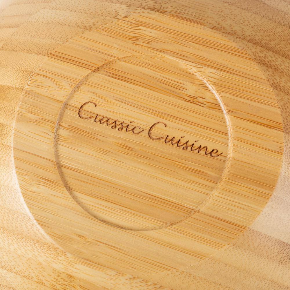 Classic Cuisine Large Oval Bamboo Serving Bowl HW031110