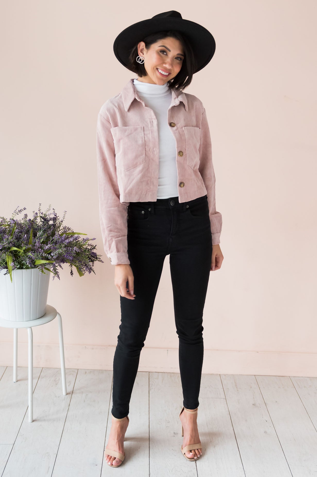 Trendy Vibes Modest Corduroy Jacket