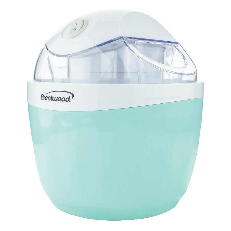 Brentwood 1 Quart Ice Cream and Sorbet Maker， Frozen Yogurt， Gelato， and Custard Machine in Blue