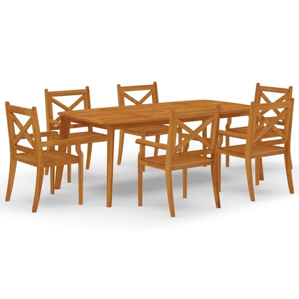 vidaXL 3/5/7/9 Piece Patio Dining Set Solid Wood Acacia