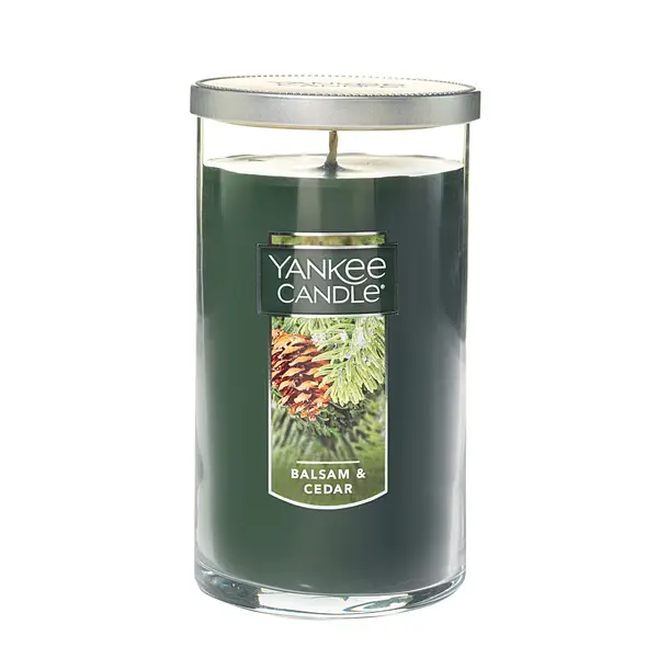 Yankee Candle 12 oz Balsam and Cedar Pillar Candle