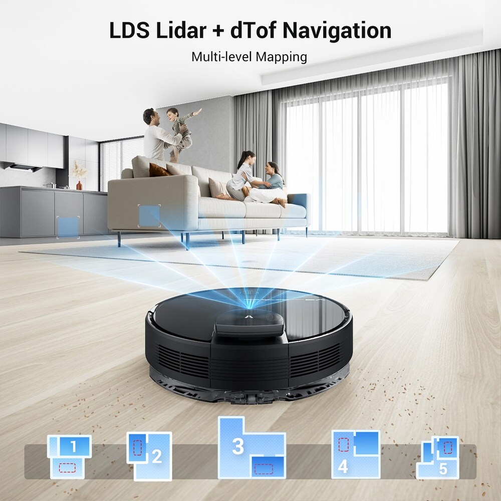 Viomi Smart Robot Vacuum V3 Max Duster Vacuum and Mop for Multi Floors  Black   10