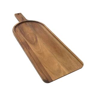 Ironwood Shovel Shaped Brown Charcuterie Serving Board with Handle 19 in. Acacia Wood 28361