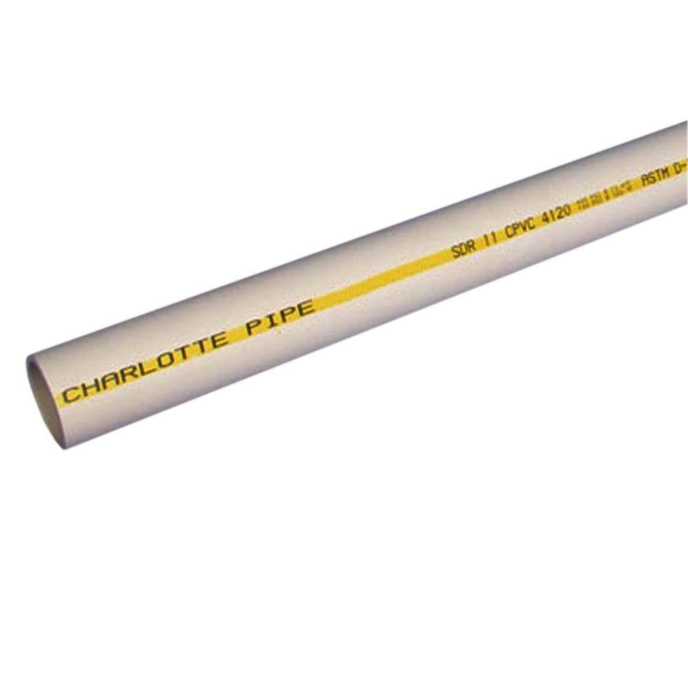 Charlotte Pipe 1 in. x 10 ft. CPVC SDR11 Flowguard Gold Pipe CTS 12010  0600