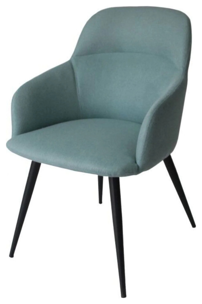 Adam Modern Teal and Black Dining Chair  Set of 2   Midcentury   Dining Chairs   by Rustic Home Furniture Deco  Houzz