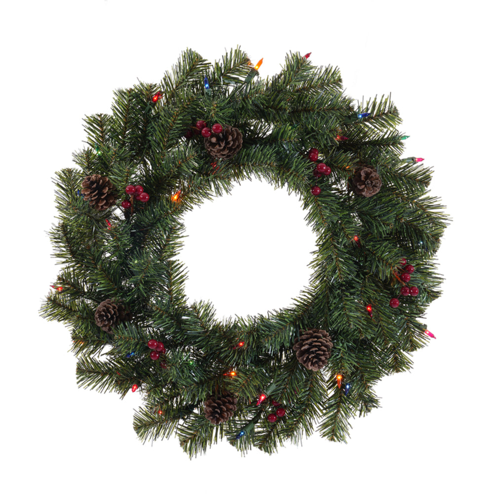 WREATH NRTH PIN MLT 24